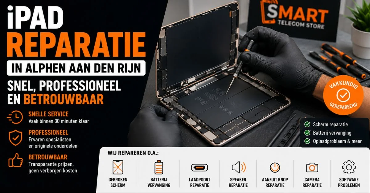 iPad reparatie in Alphen aan den Rijn door technicus die iPad snel en professioneel herstelt